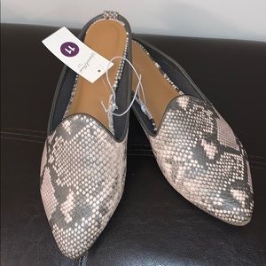🔥HOT🔥NWT: faux snake mules sz 11